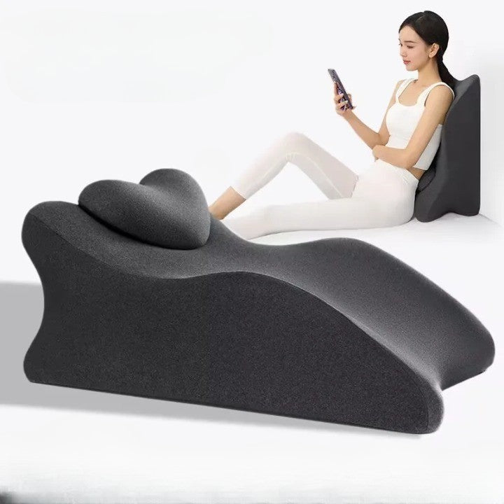 Adjustable Lie-On-The-Bed Multitask Pillow