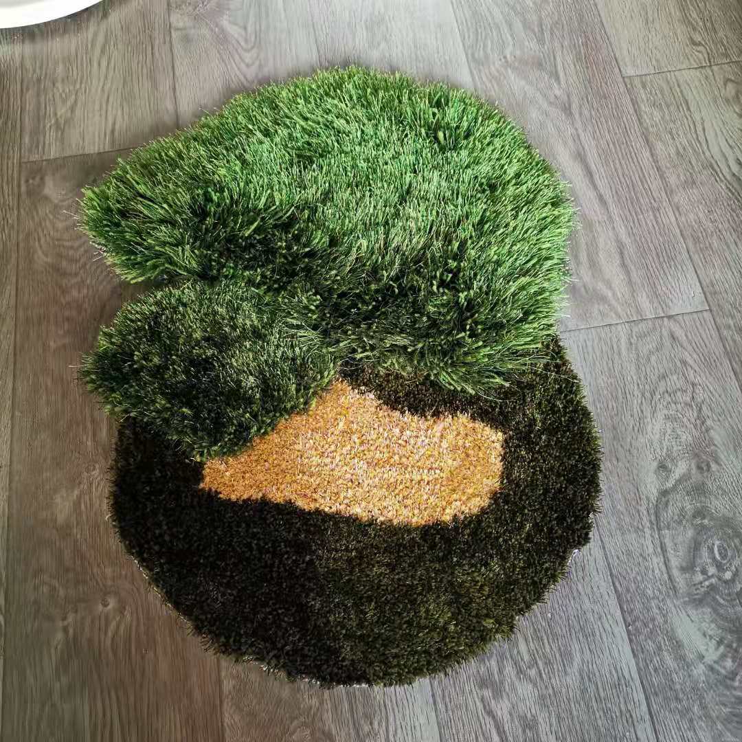 Handmade Forest Grass Area Rug