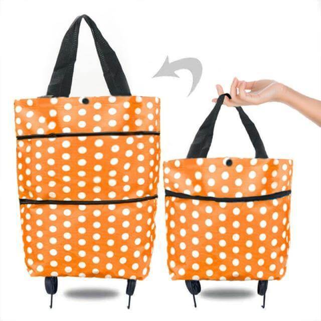 Folding Shopping Bag On Wheels