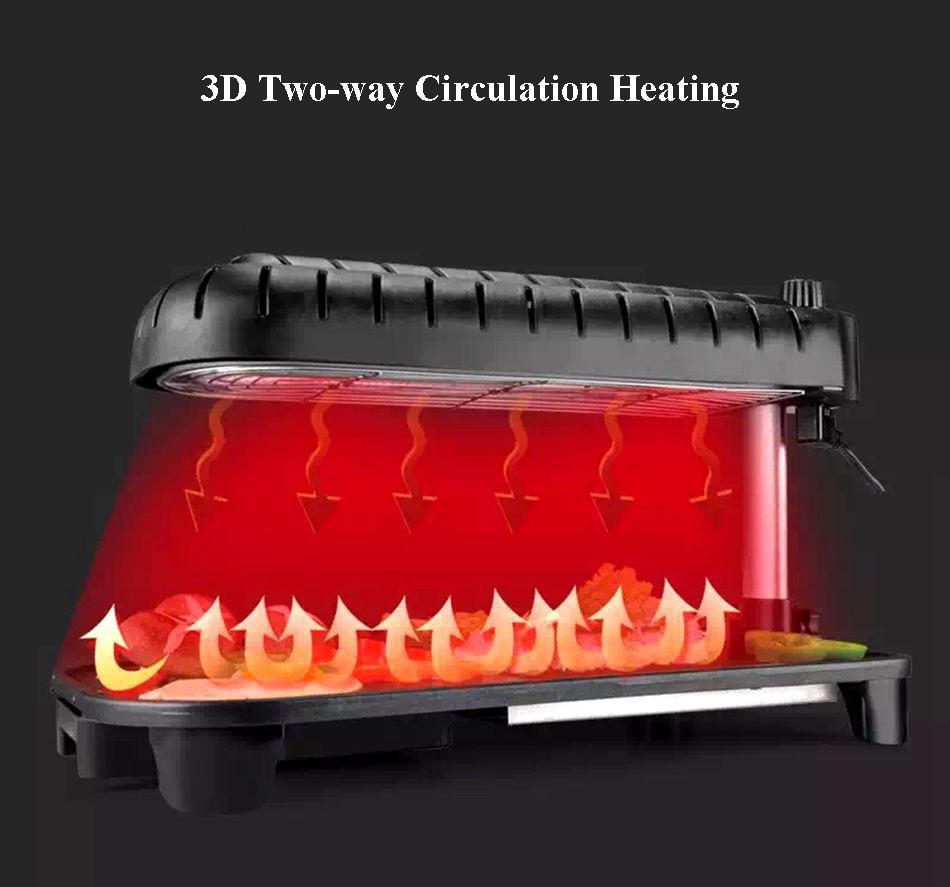 3D Korean Non-stick Smokeless Electric Grill