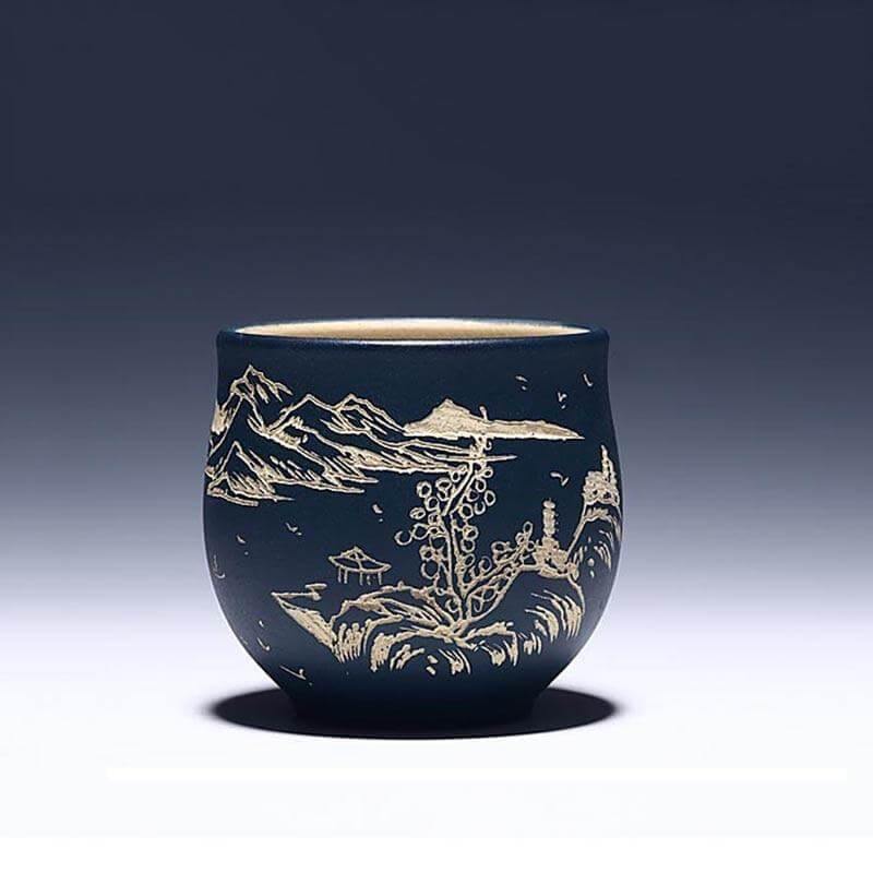 Handmade Landscape Pattern Chinese Tea Cup