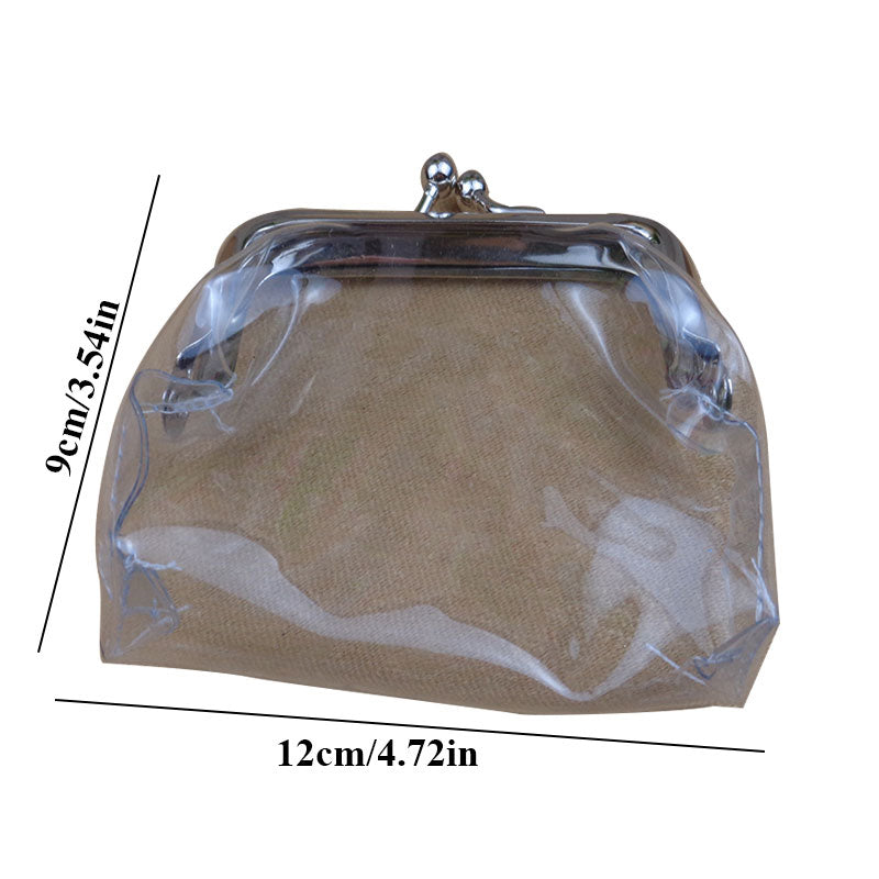 Transparent Minimalist Iron Mouth Purse