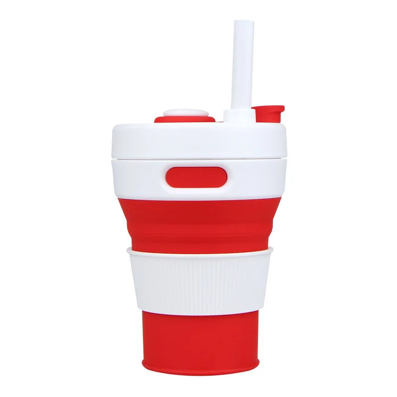 Reusable Portable Sip-and-Go Collapsible Cup