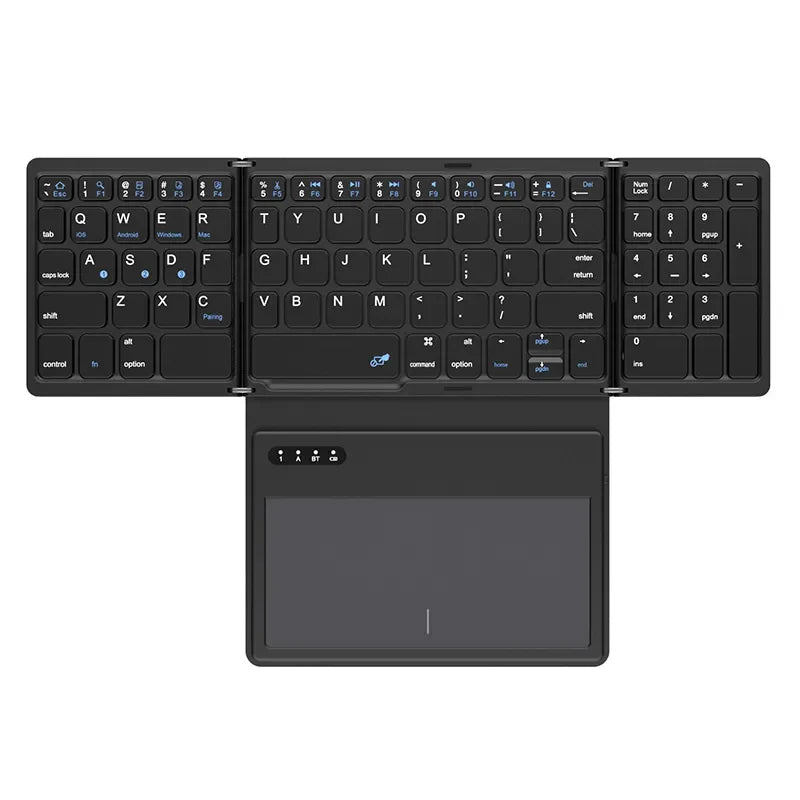 Foldable Mini Wireless Touchpad Keyboard