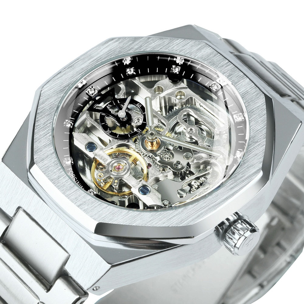 Royale Skeleton Mechanical Men Watch