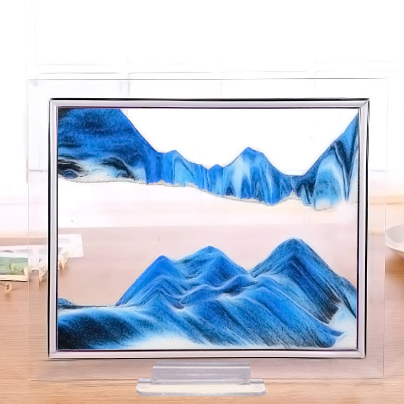 3D Glass Flow Sand Painting Frame