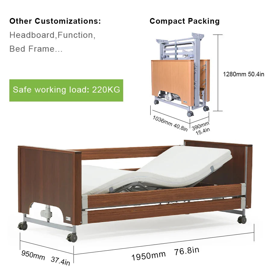 Electric Adjustable Patient Patient Care Bed