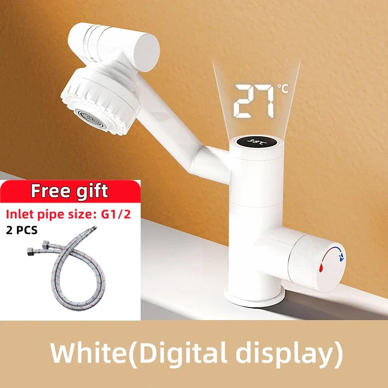 Digital Display Rotatable Japanese Style Bathroom Faucet