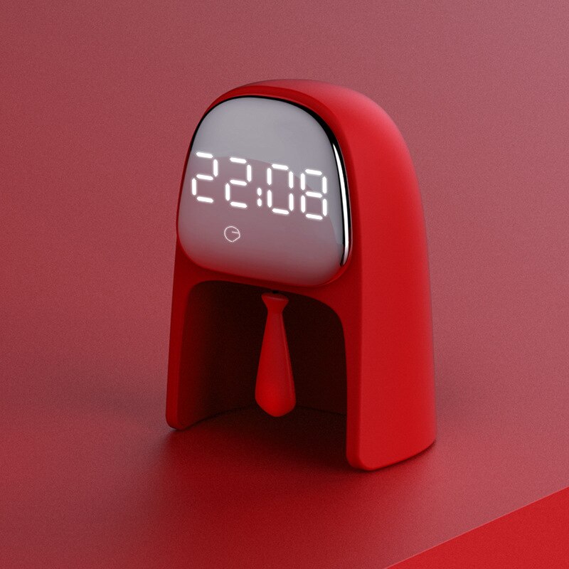 Creative LED Voice Control Gentleman Alarm Clock