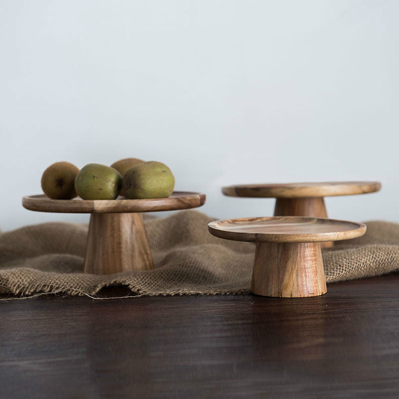 Japanese Style Wooden Snack Plate