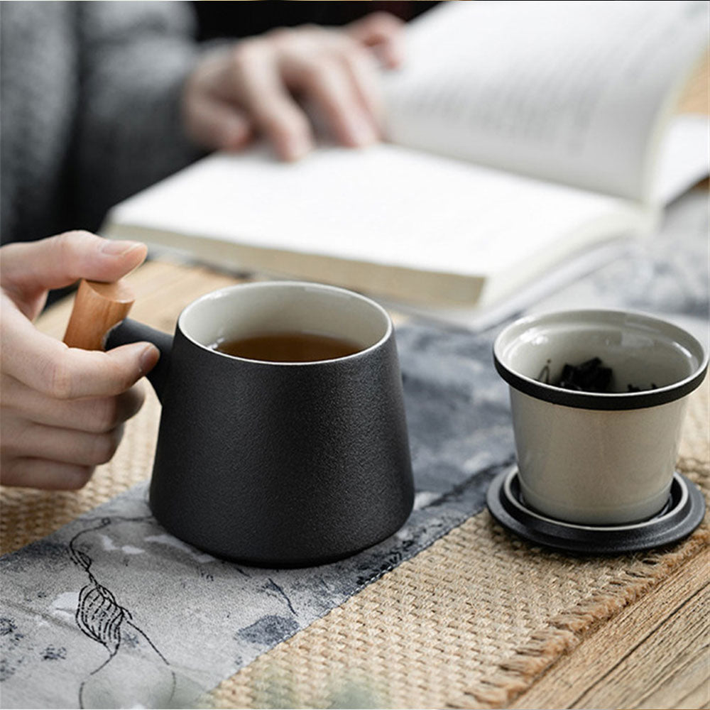 Elegant Creative Ceramic Tea Mug with Filter