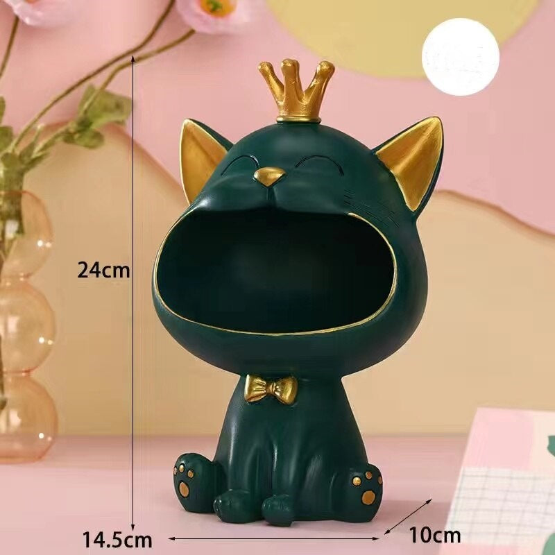 Fortune Kitty Statue Home Storage Box