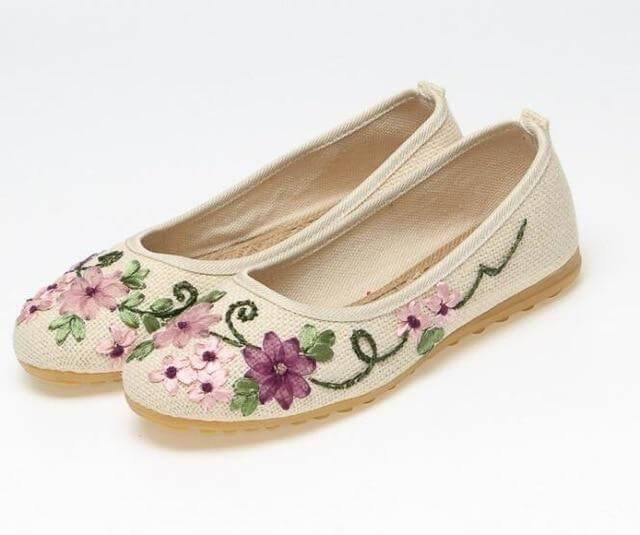 Vintage Ballerina Flat Shoes