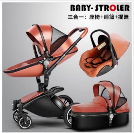 European Luxury Baby Stroller 2 and 3 pcs