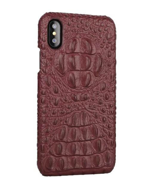 3D Crocodile genuine Leather Iphone Cases