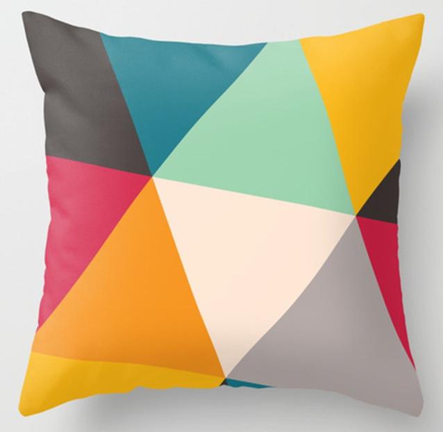 Irregular Triangle Pattern Pillow Cases