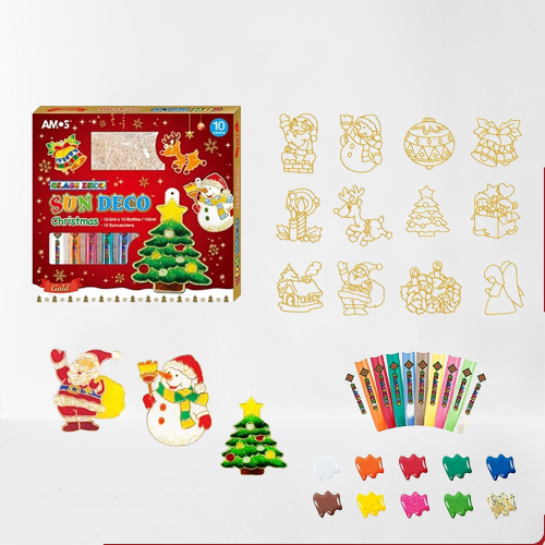 DIY Christmas Glass Educational Paint Set