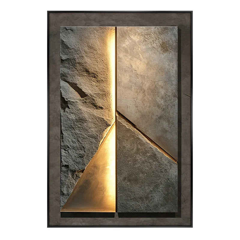 New Rock Texture Led Porcelain Wall Lamp