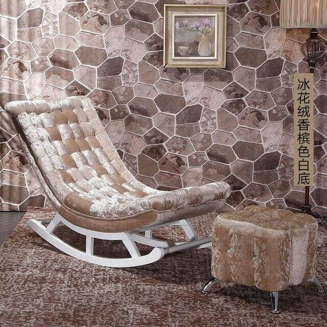 European High-end  Luxury Rocking Rocking Lounge Chair