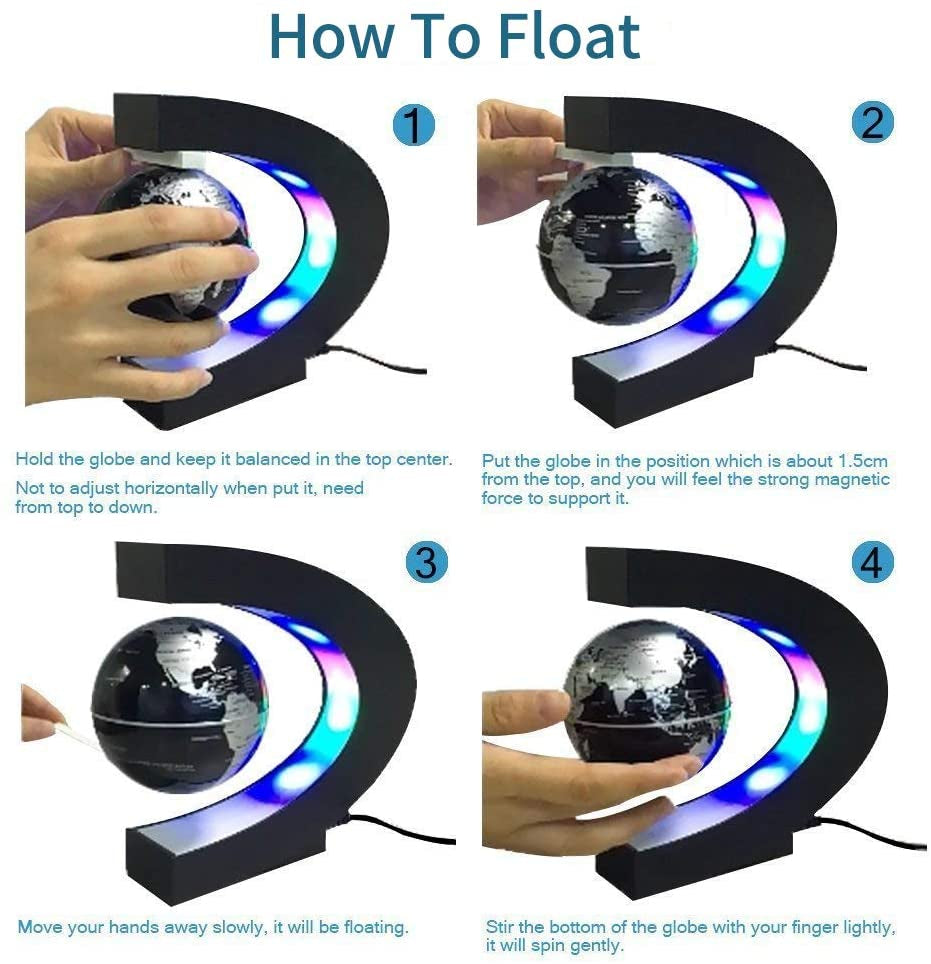 Floating Antigravity Globe LED Lamp