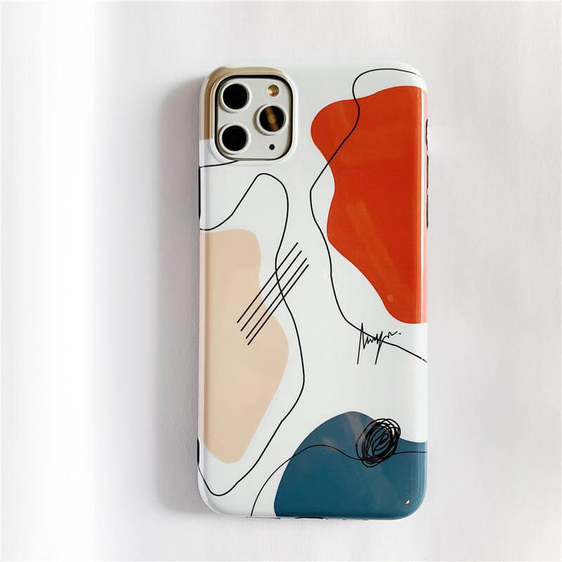 Art Retro Abstract Geometry iPhone Case