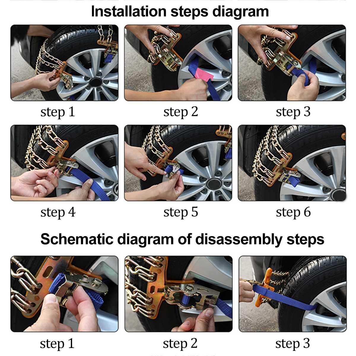 Wear-Resistant Anti Skid Car Tire Snow Chain