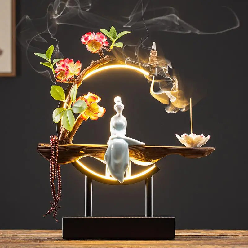 Zen Serenity Waterfall Backflow Incense Burner