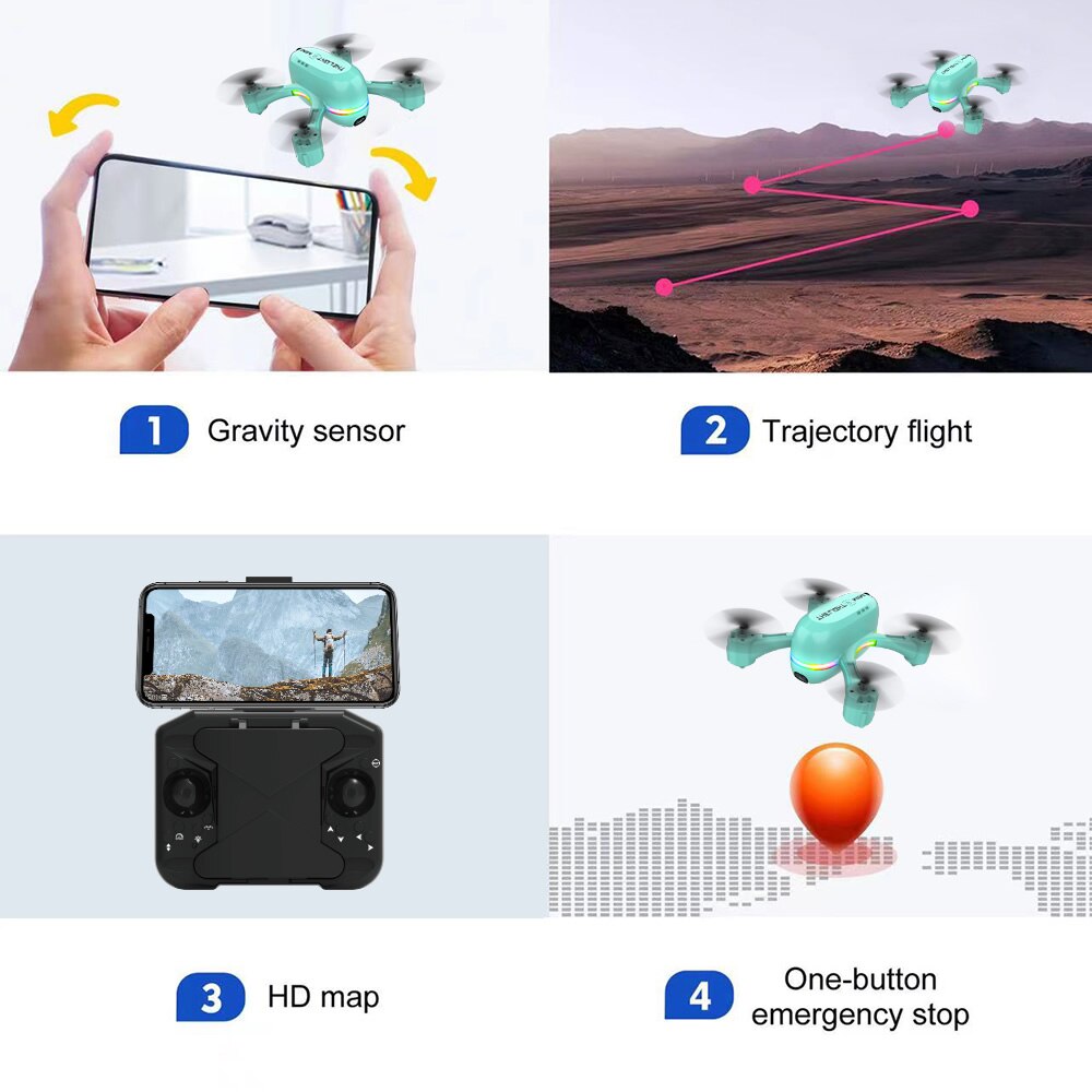 Easy Fly Dual Camera Mini Pocket Drone