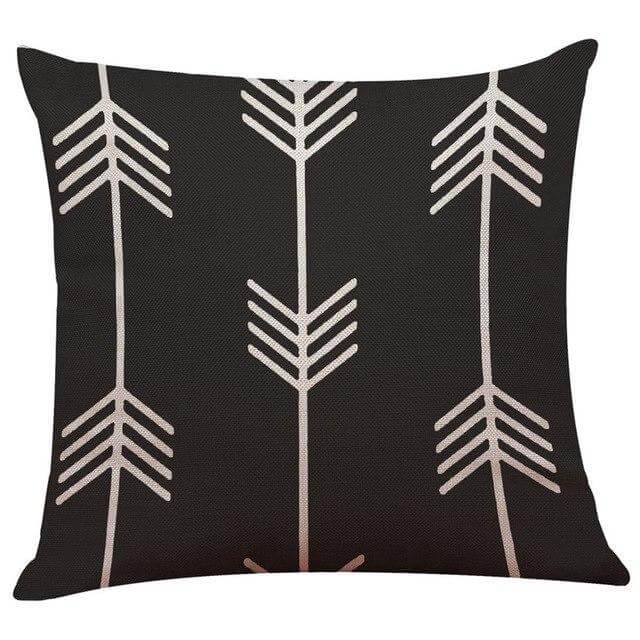 Geometrical Lovely Black and White Home Pillow Cases