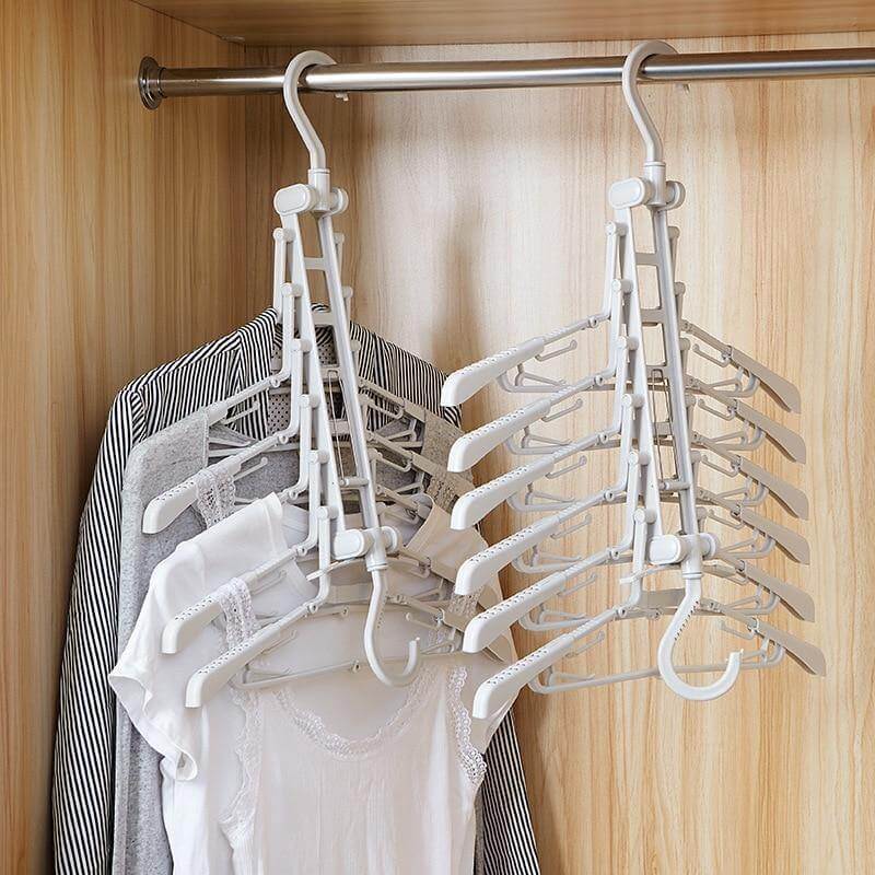 Foldable Non Slip Easy Storage Smart Clothes Hanger