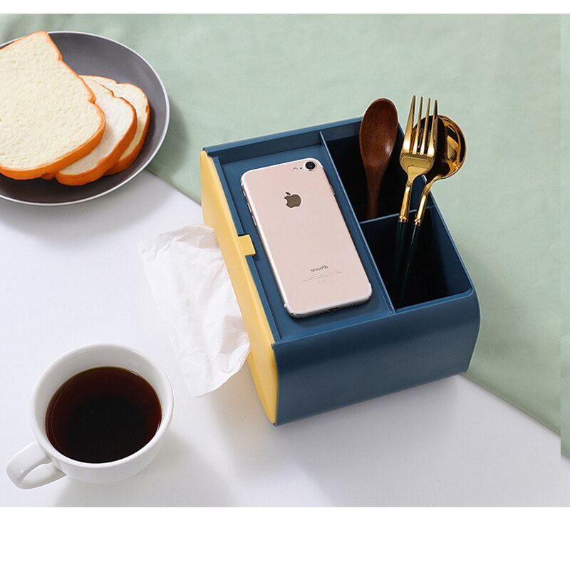 Nordic Minimal Tissue Box Desk Organizer