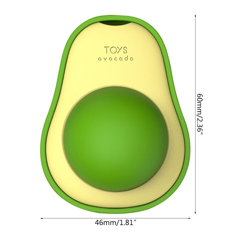 Wall-Mounted  Cat Avocado Toy Ball