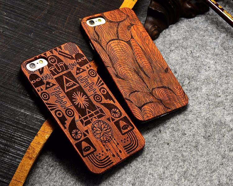 Luxury Hard Wooden for Case Iphone Models