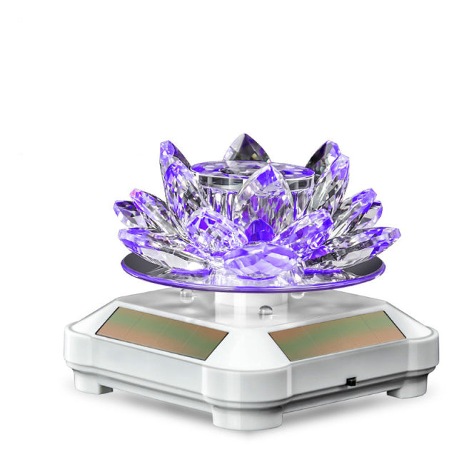 Solar Lotus Crystal Car Freshener