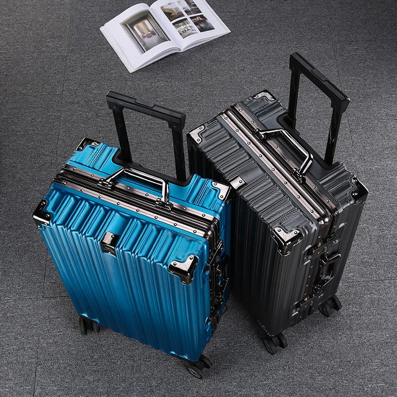 Aluminum Durable Frame Rolling Travel Suitcase