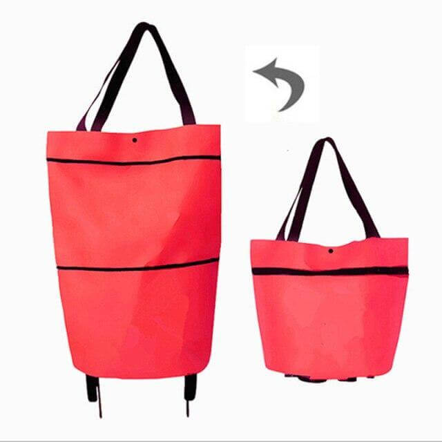 Folding Shopping Bag On Wheels