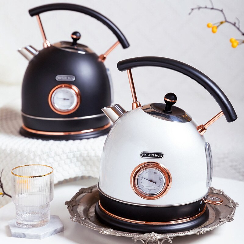 Electric Thermometer Automatic Vintage Style Kettle