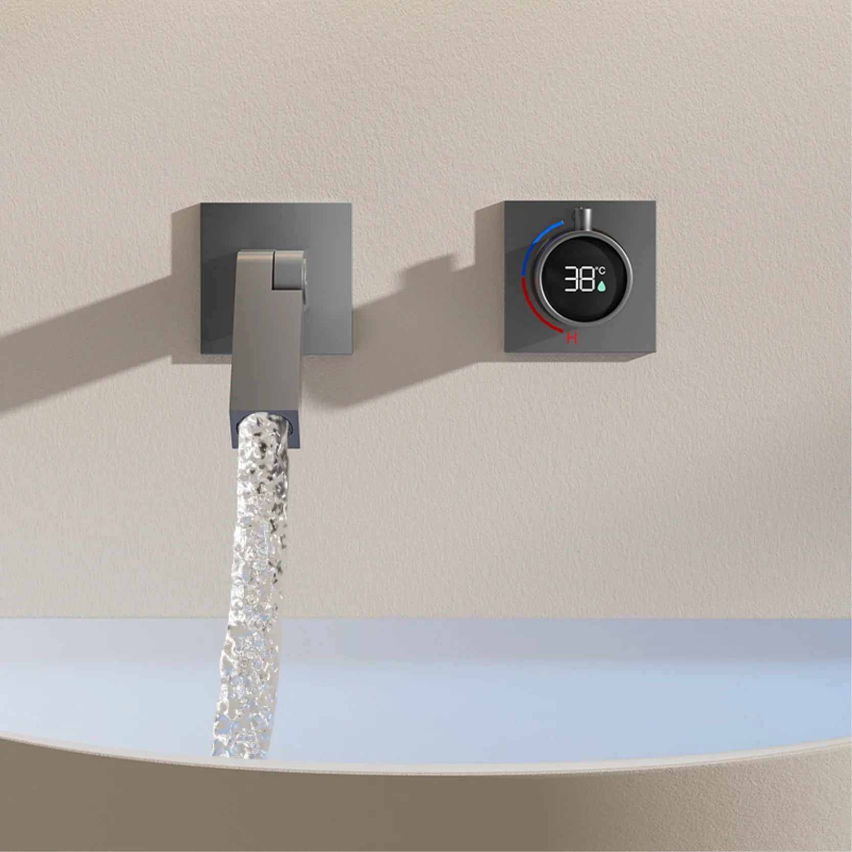 Advanced Water Temperature Regulator Digital Minimalist Adjustable Faucet