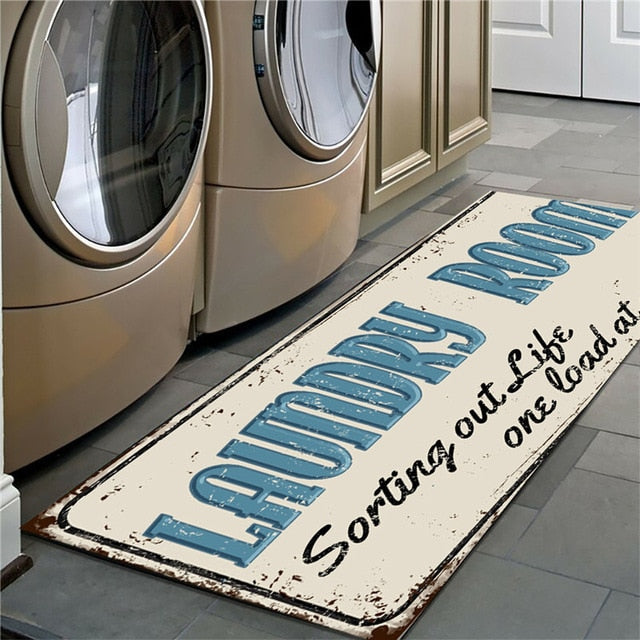 Stylish Non-Slip Laundry Room Floor Mat