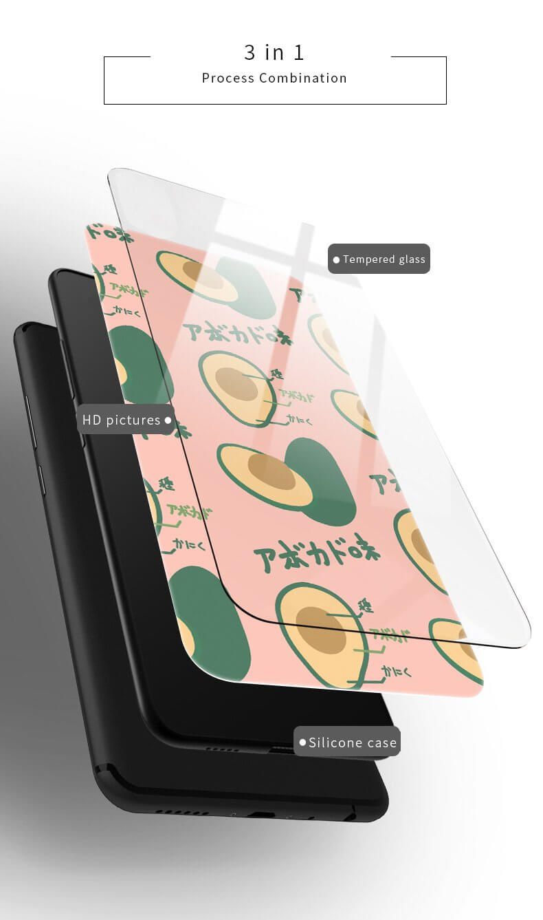 Tempered Glass Avocado iPhone 11 Cases