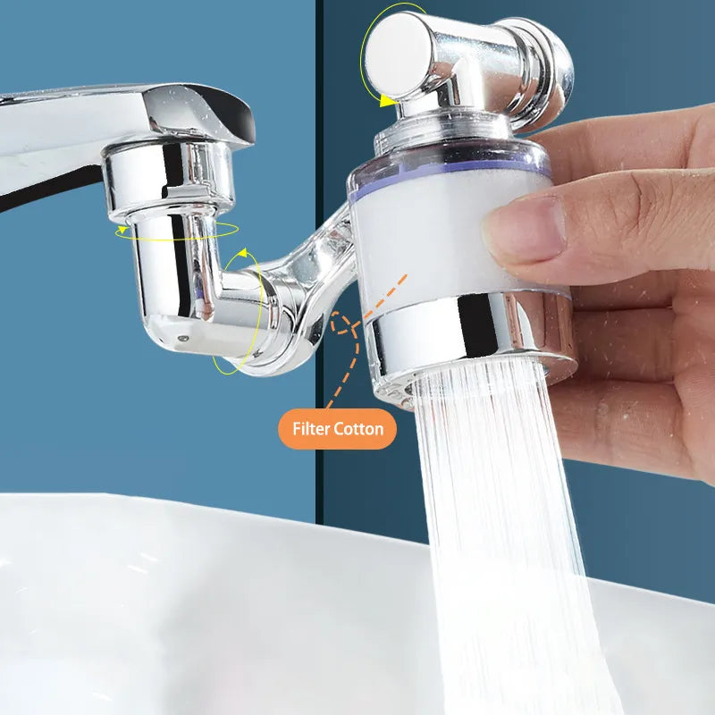 Full Rotating Robot Arm Water Saving Faucet Extender