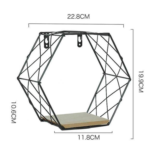 Iron Grid Wall Shelf