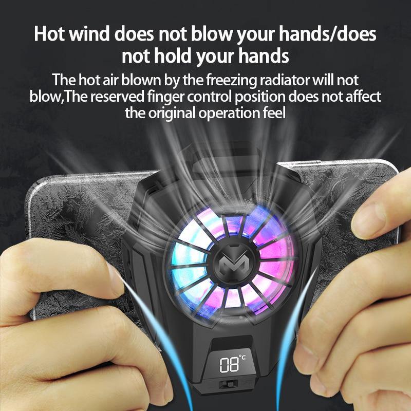 Digital Display Mobile Phone Fan Cooler