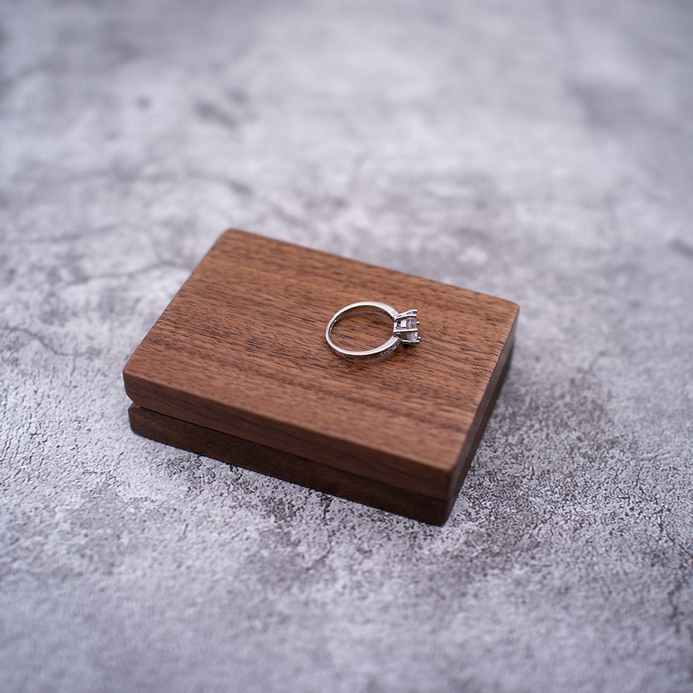 Unique Elegant Wooden Ring Box