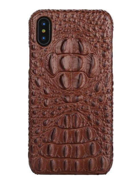 3D Crocodile genuine Leather Iphone Cases