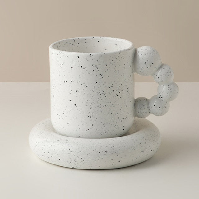 Nordic Ceramic Berry Handle Coffee Mug