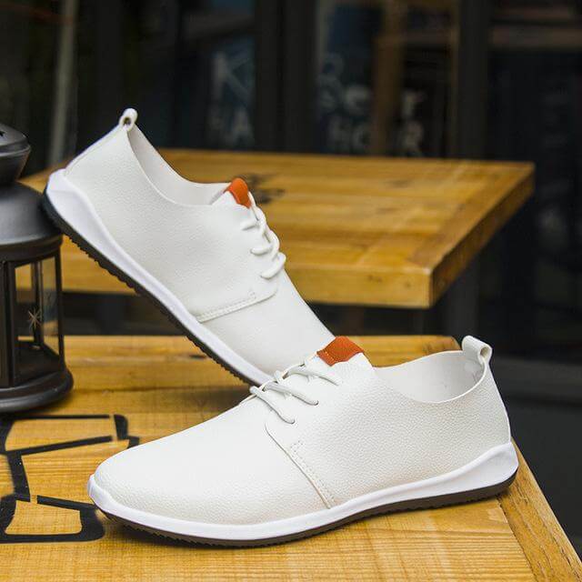 Luxury Breathable Men Casual Leather Shoes