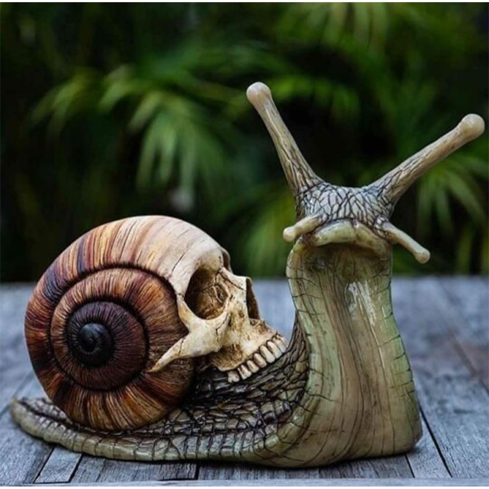 Horror Snail Miniature Sculpture