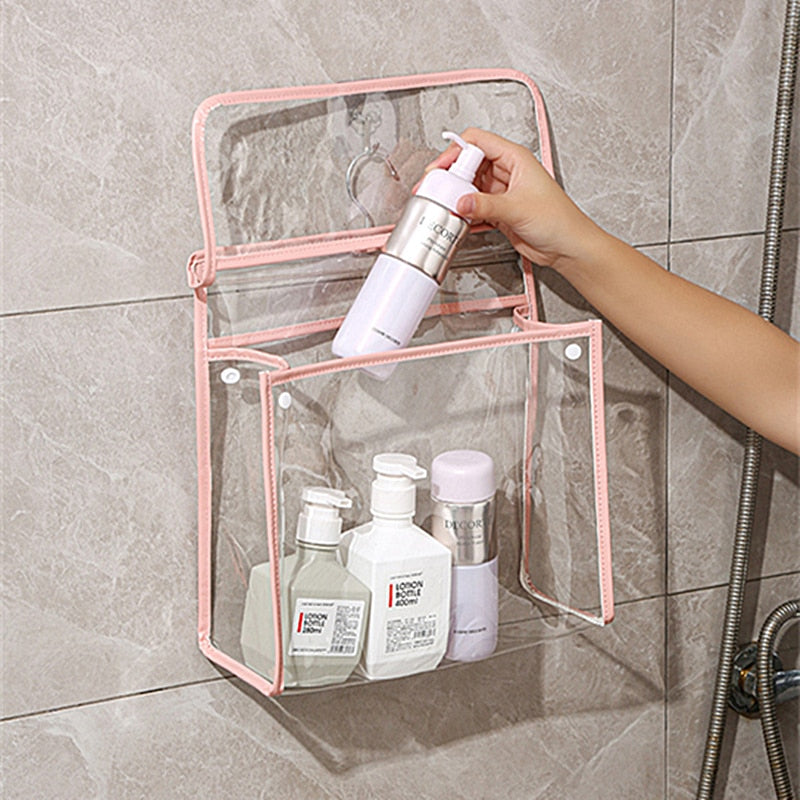 Waterproof Transparent Hanging Bathroom Organizer Bag