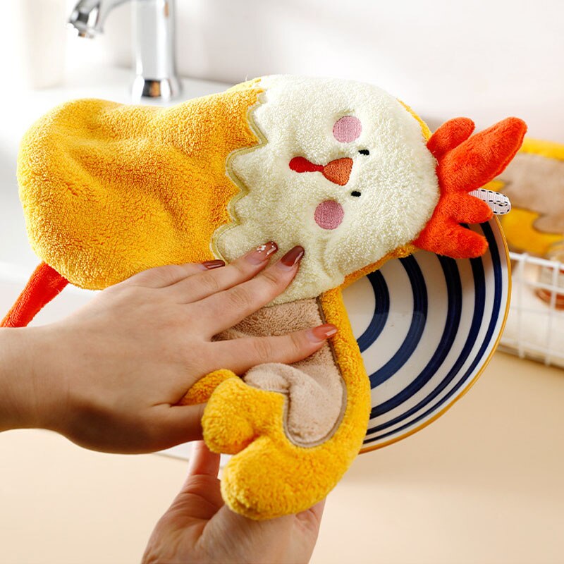 Chicken Shaped Quick Drying Hand Towel